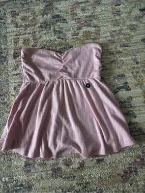 Hollister Light Pink Strapless Knit Top